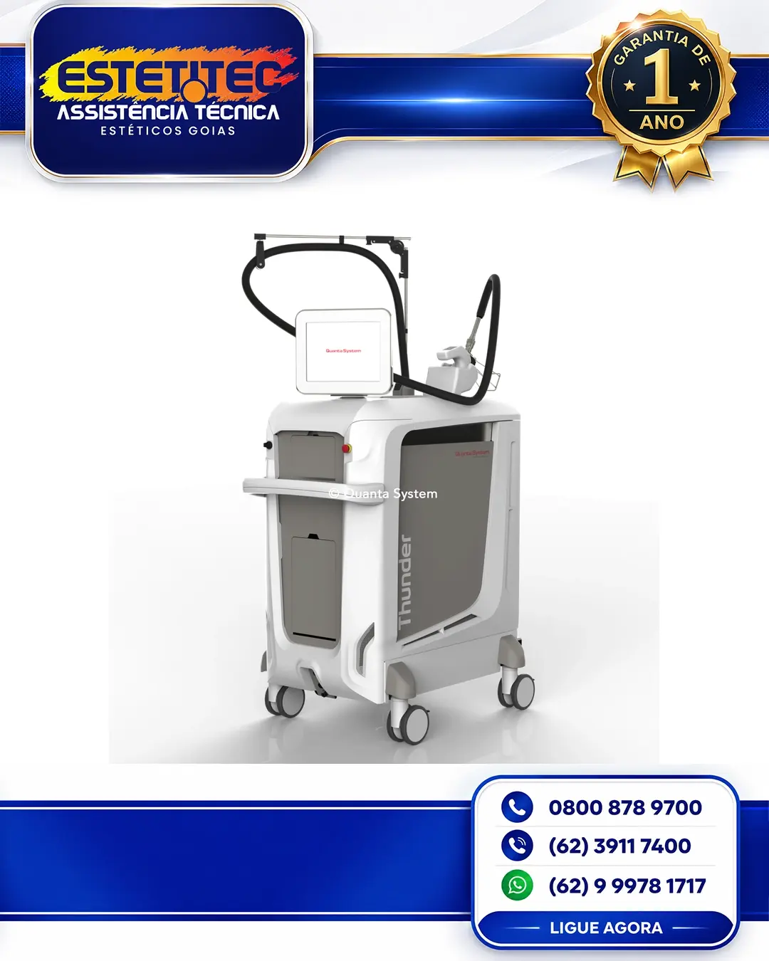 ASSISTÊNCIA TÉCNICA QUANTA SYSTEM THUNDER MT GOIÂNIA