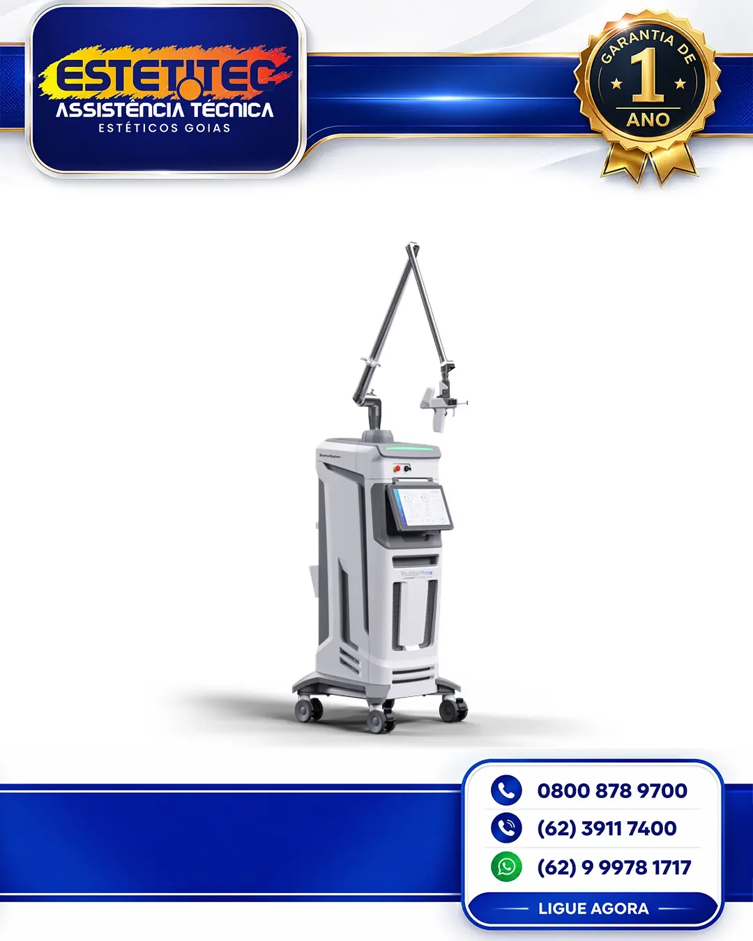 ASSISTÊNCIA TÉCNICA QUANTA SYSTEM YOULASER PRIME PORTO ALEGRE