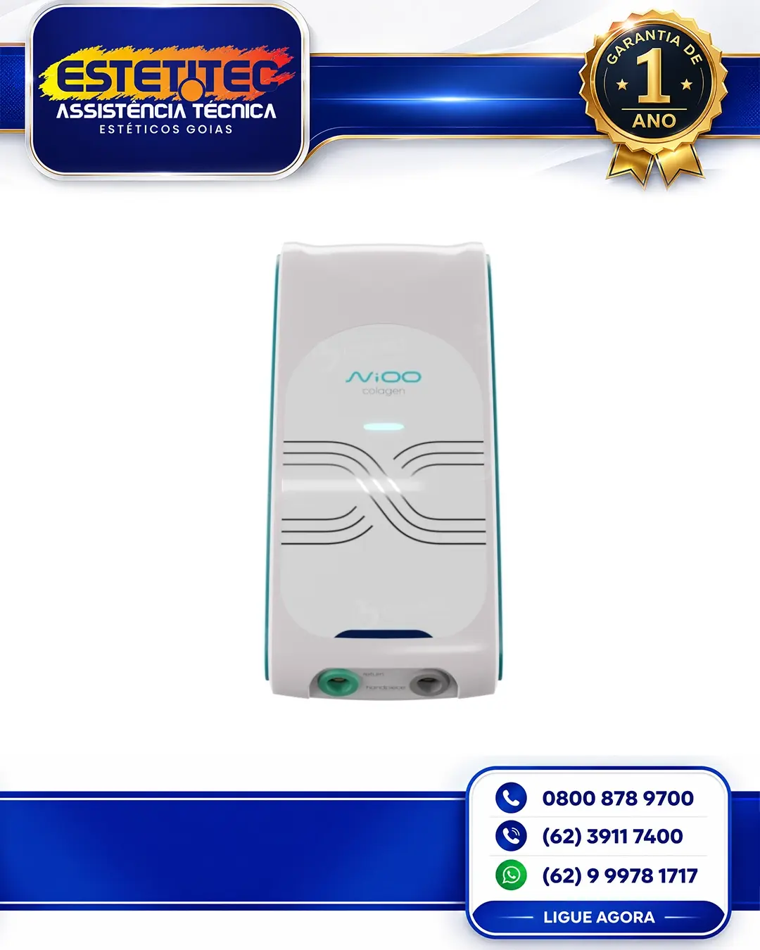 ASSISTÊNCIA TÉCNICA TONEDERM NIOO COLAGEN GOIÂNIA