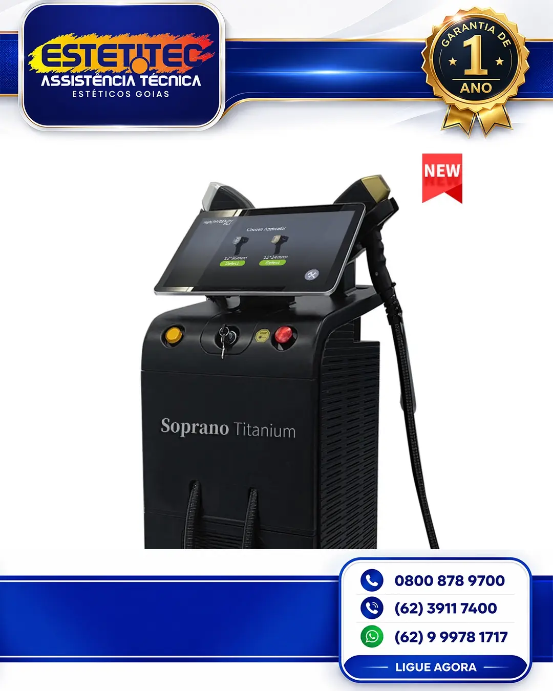 CONSERTO ALMA LASER SOPRANO TITANIUM FLORIANÓPOLIS
