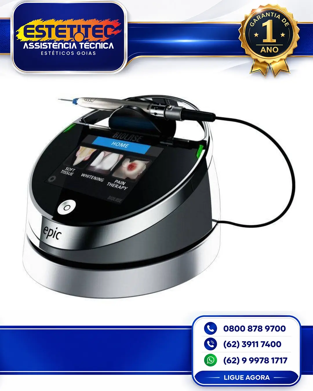 CONSERTO BIOLASE EPIC 10 NO BRASIL