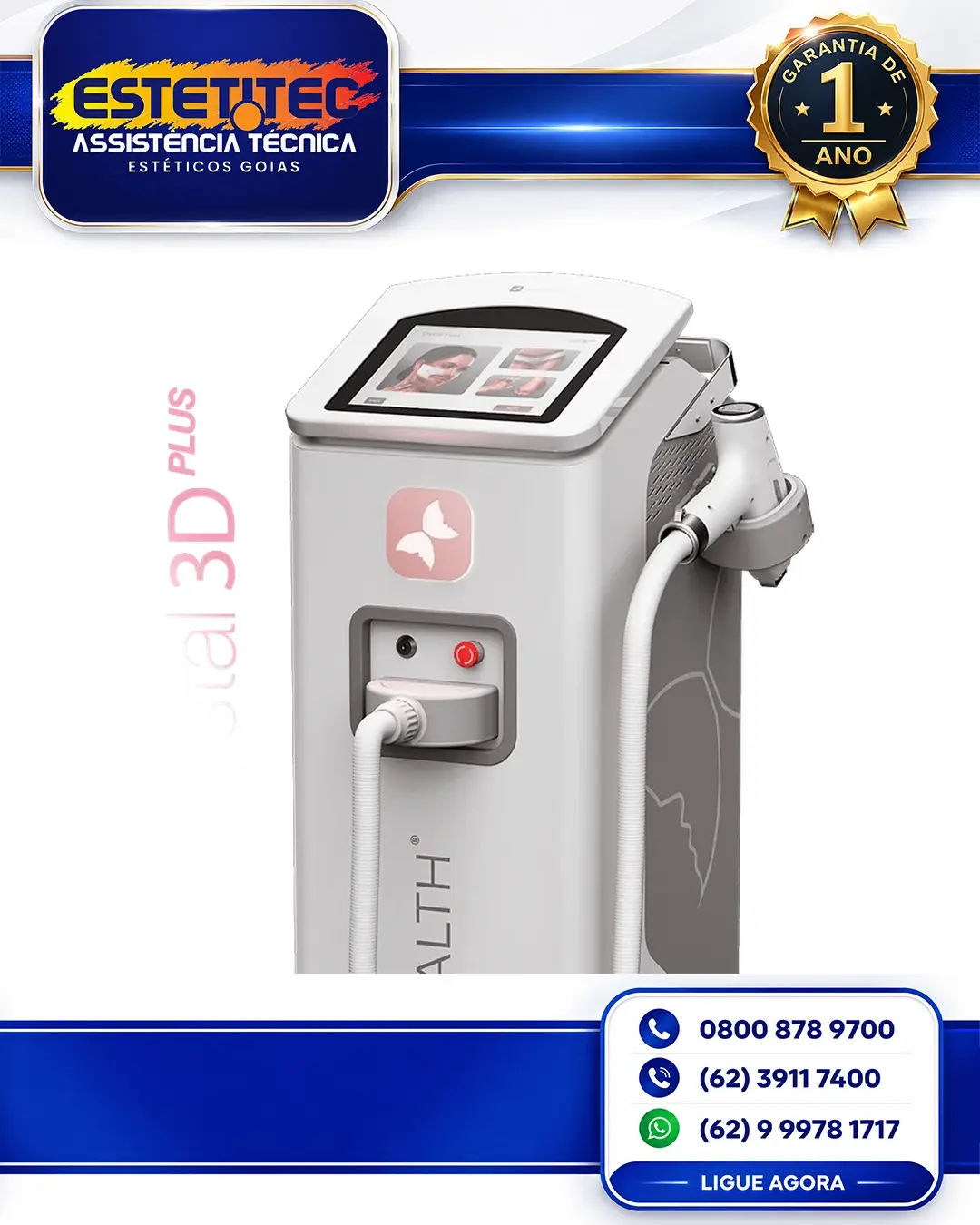 CONSERTO BODY HEALTH LASER CRYSTAL 3D PLUS CUIABÁ