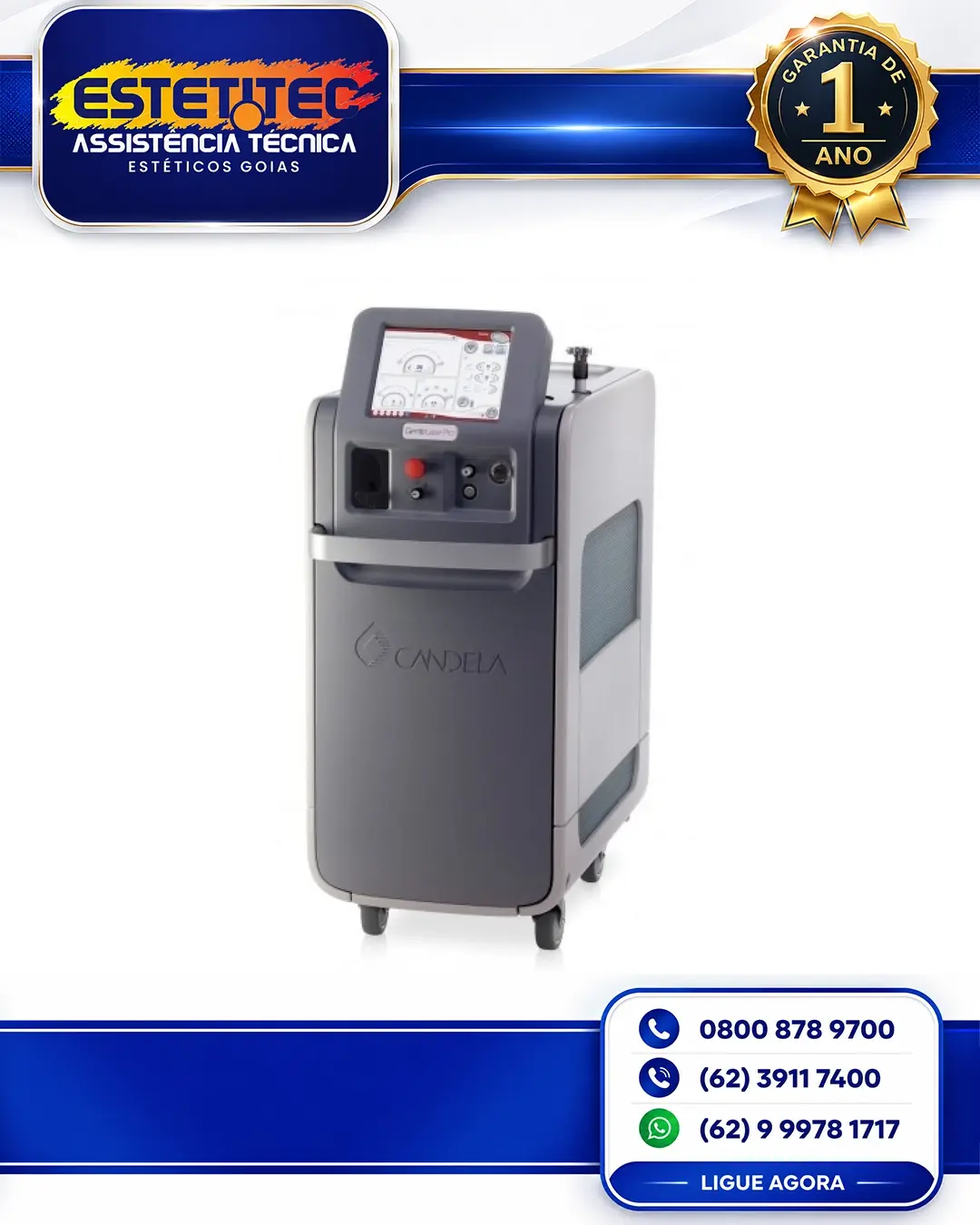 ESPECIALIZADA CANDELA GENTLEMAX PRO NO BRASIL