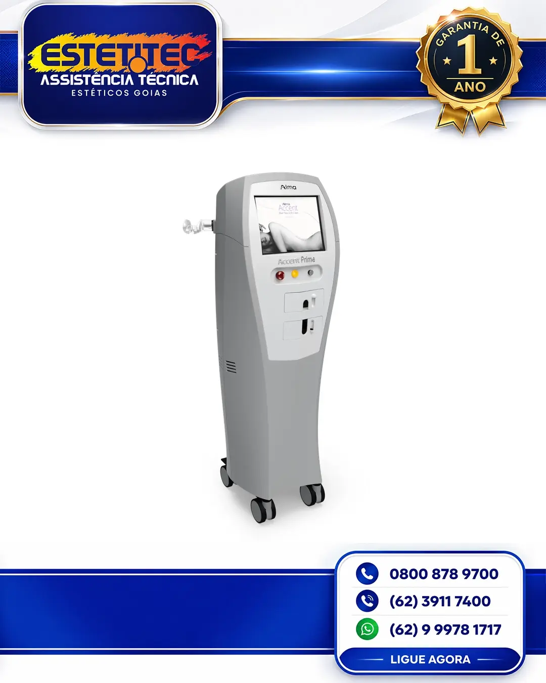 MANUTENÇÃO ALMA LASER ACCENT PRIME RIO GRANDE DO SUL