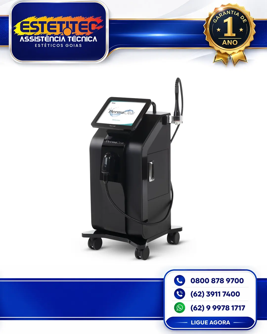 MANUTENÇÃO ALMA LASER DERMA CLEAR GOIÂNIA