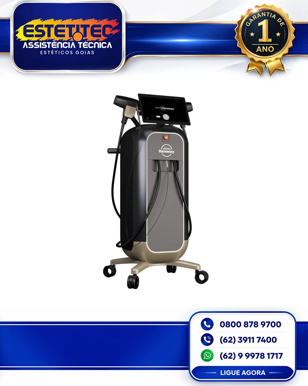 MANUTENÇÃO ALMA LASER HARMONY FLORIANÓPOLIS