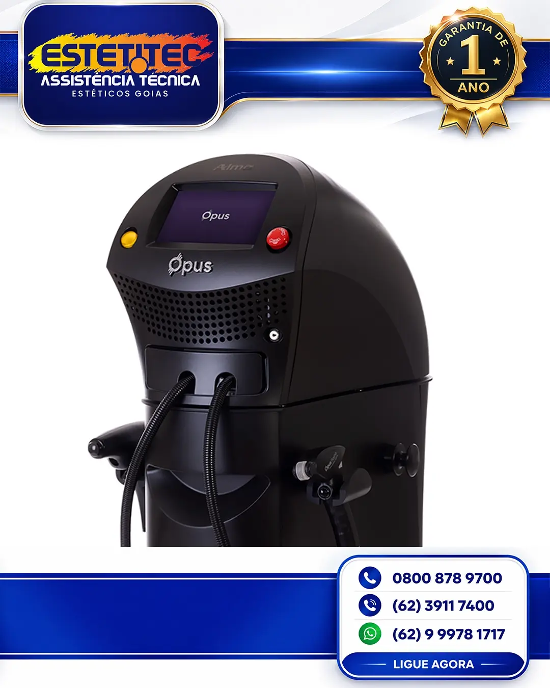 MANUTENÇÃO ALMA LASER OPUS RF BRASIL