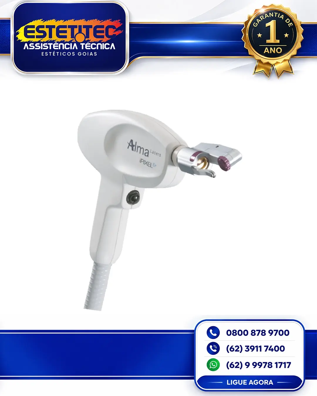 MANUTENÇÃO ALMA LASER PIXEL ERYAG CUIABÁ