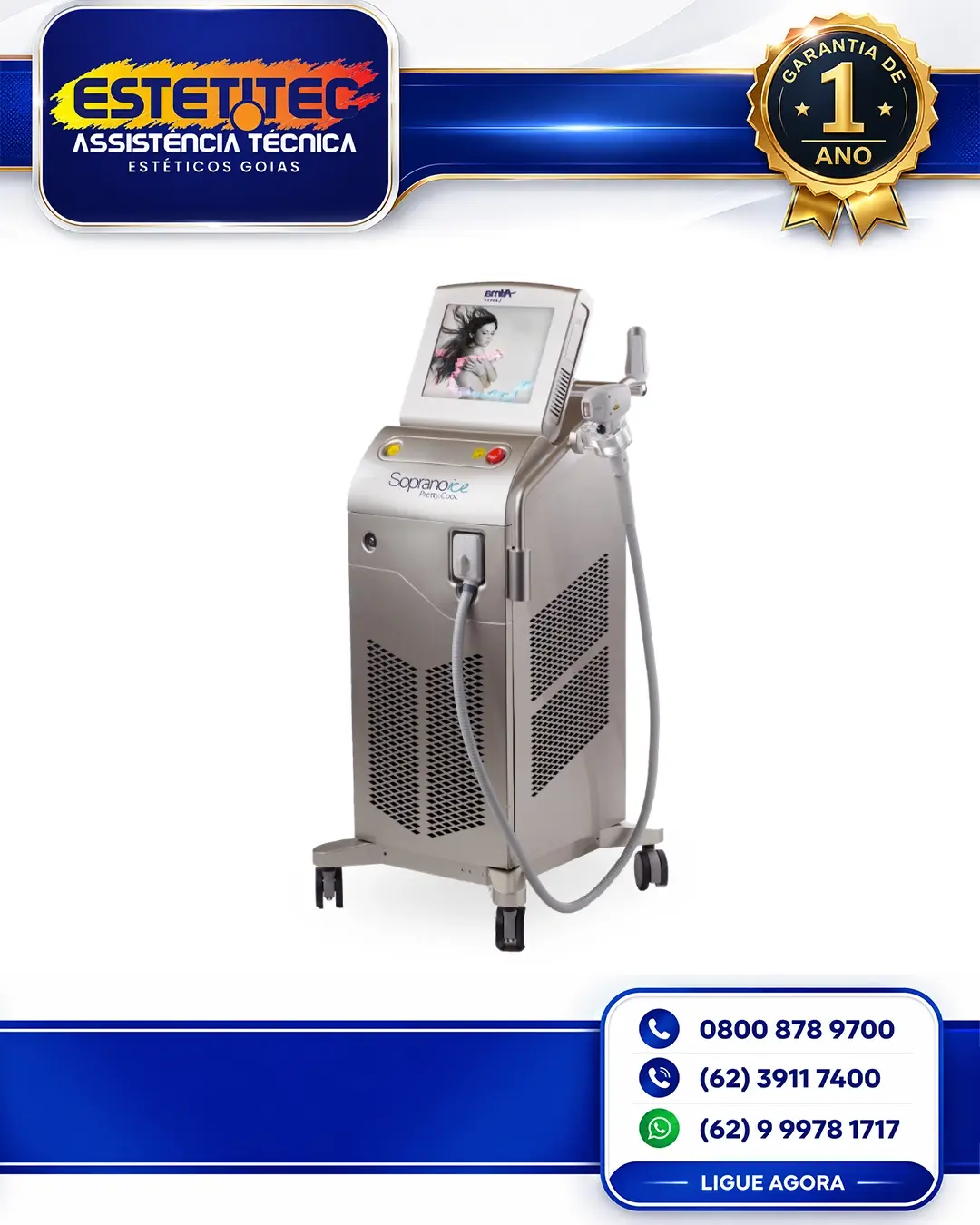 MANUTENÇÃO ALMA LASER SOPRANO ICE SPECIAL EDITION GOIÂNIA