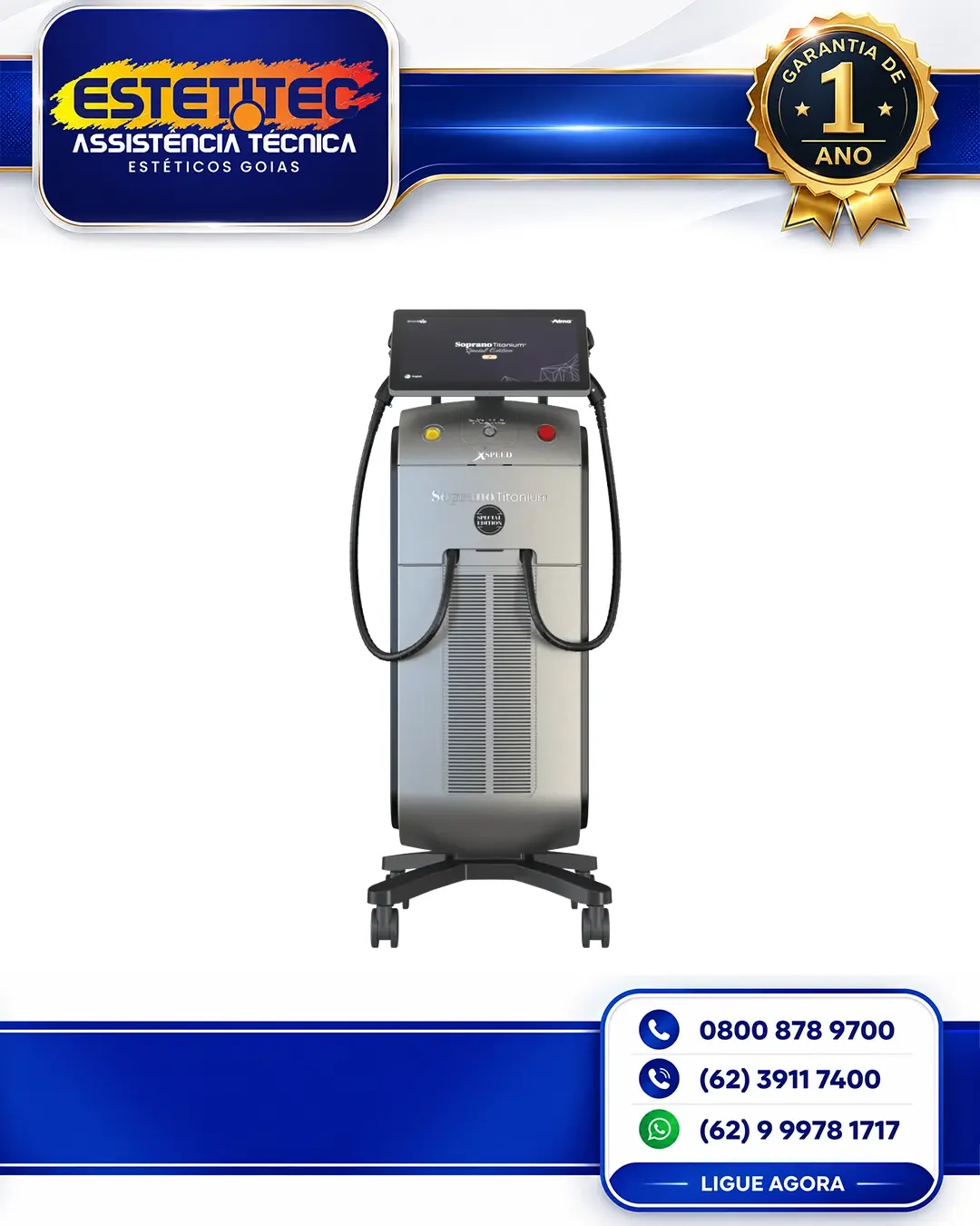 MANUTENÇÃO ALMA LASER SOPRANO TITANIUM SHR CUIABÁ
