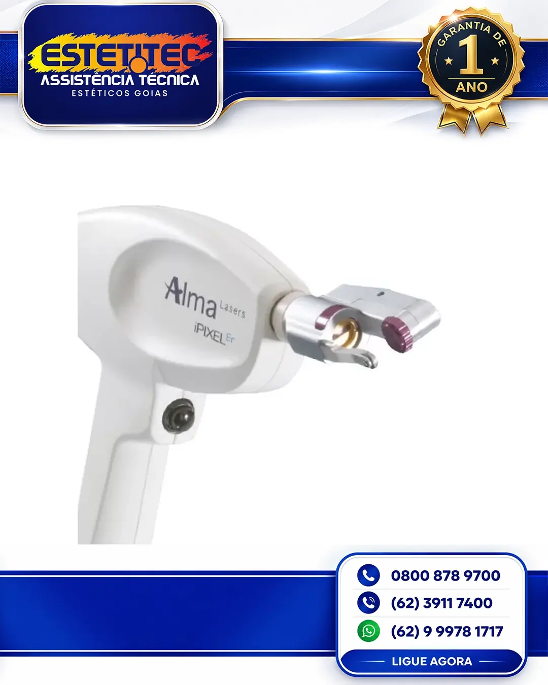 MANUTENÇÃO DE ALMA LASER HARMONY IPIXEL BRASIL
