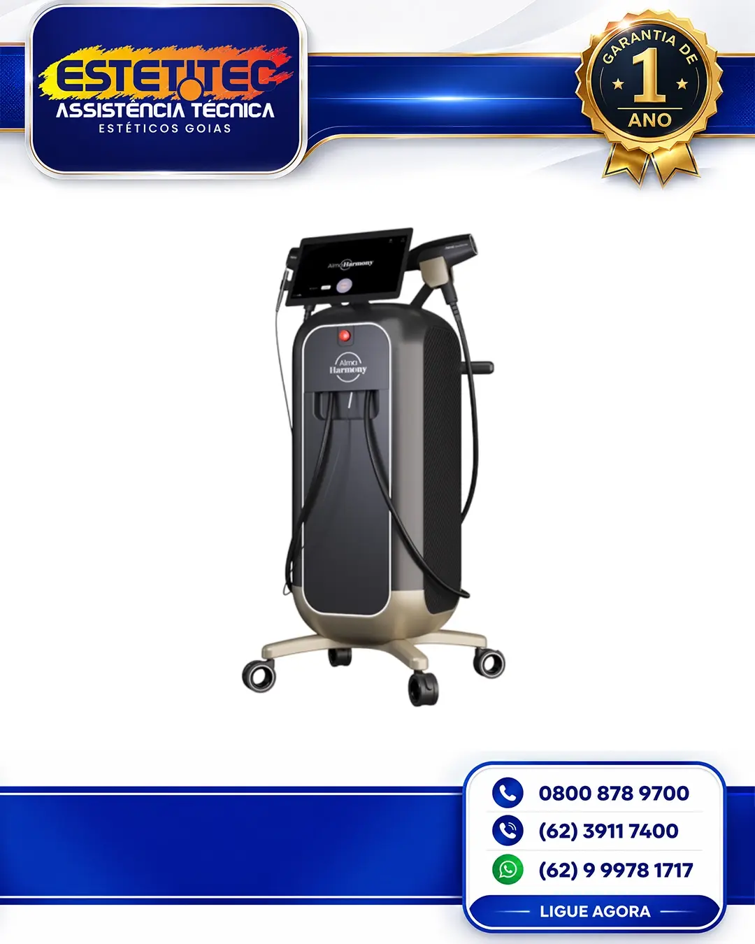 MANUTENÇÃO DE ALMA LASER HARMONY VASCULAR BRASIL