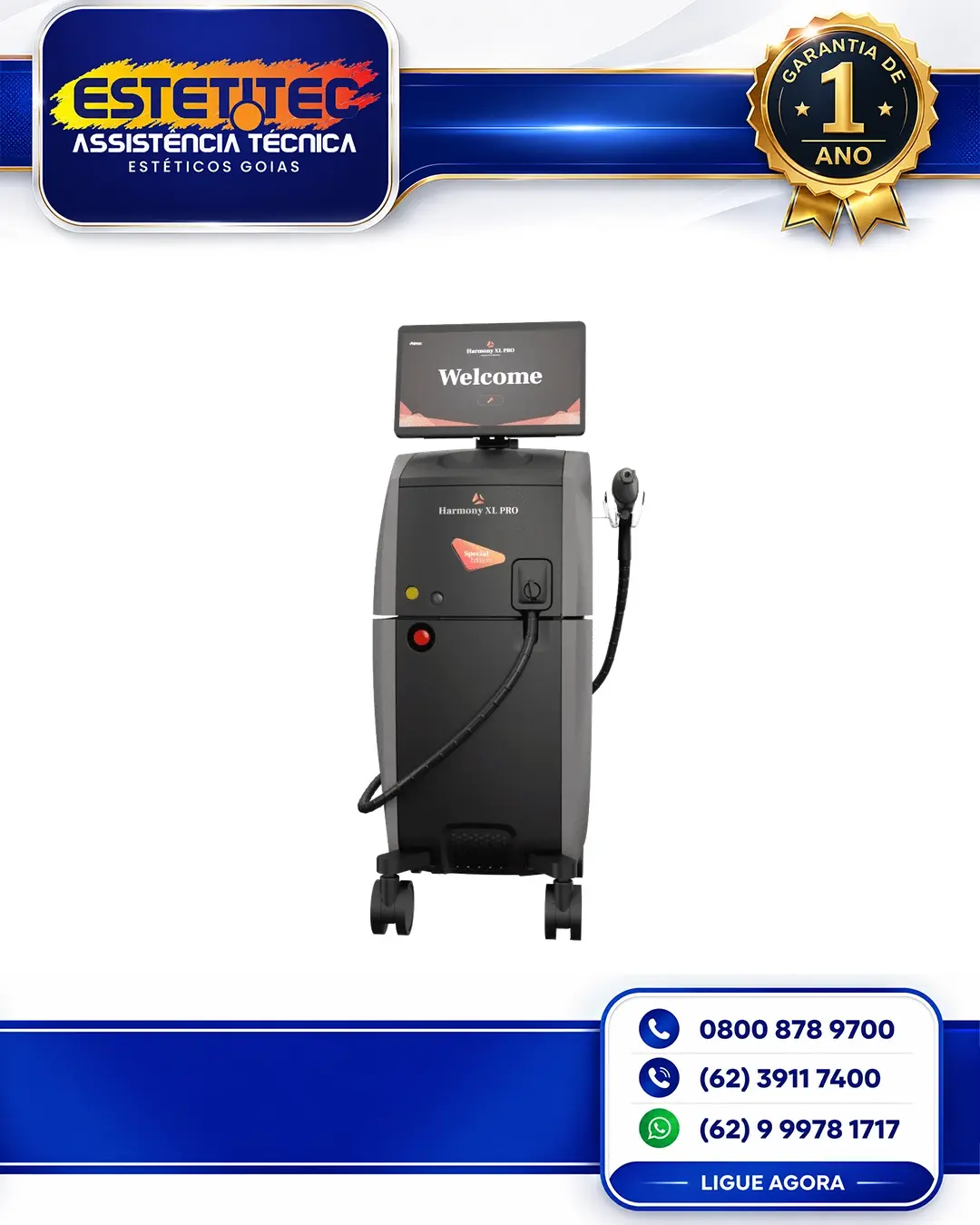 MANUTENÇÃO DE ALMA LASER HARMONY XL PRO RIO GRANDE DO SUL