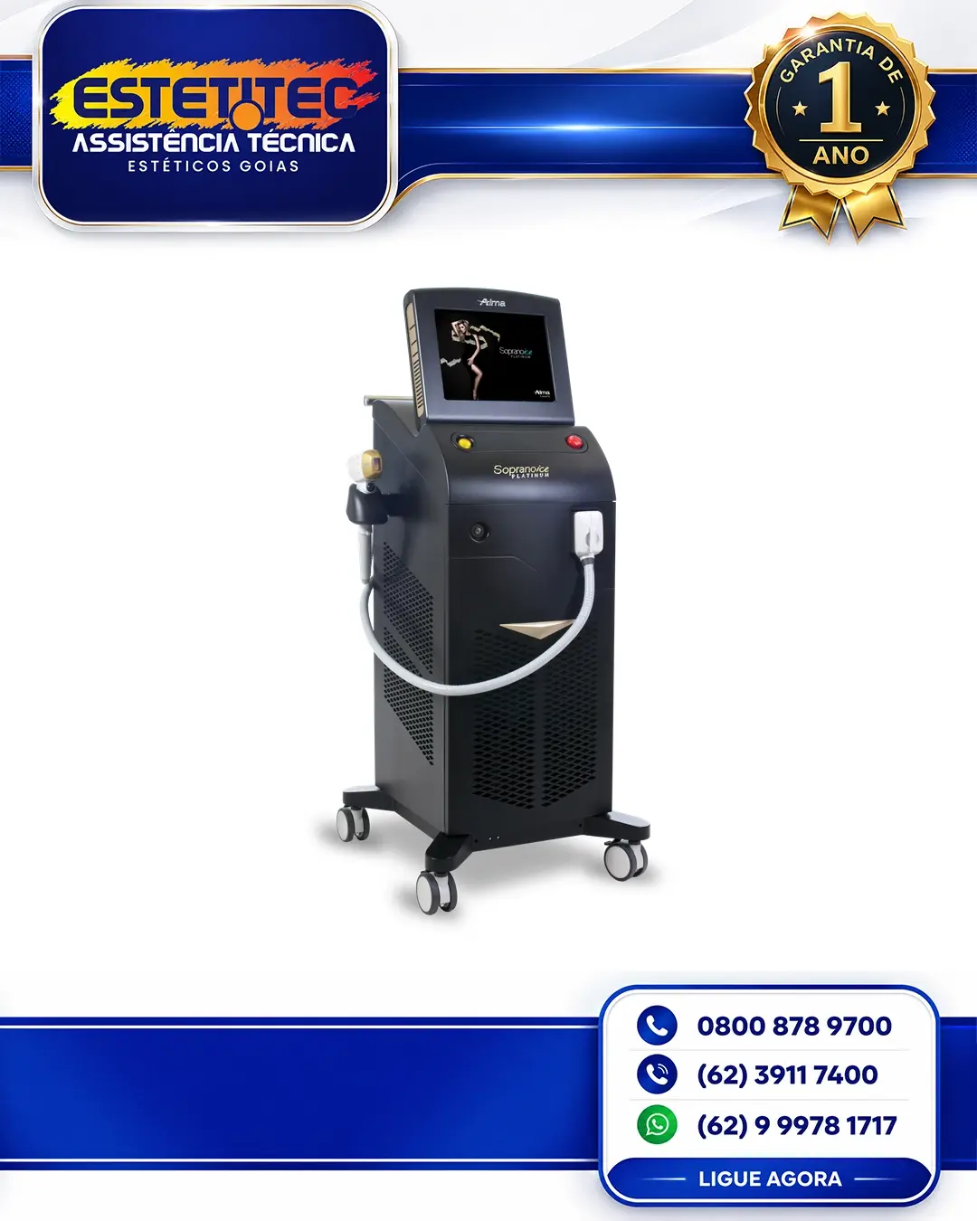 MANUTENÇÃO DE ALMA LASER SOPRANO ICE PLATINUM PORTO ALEGRE