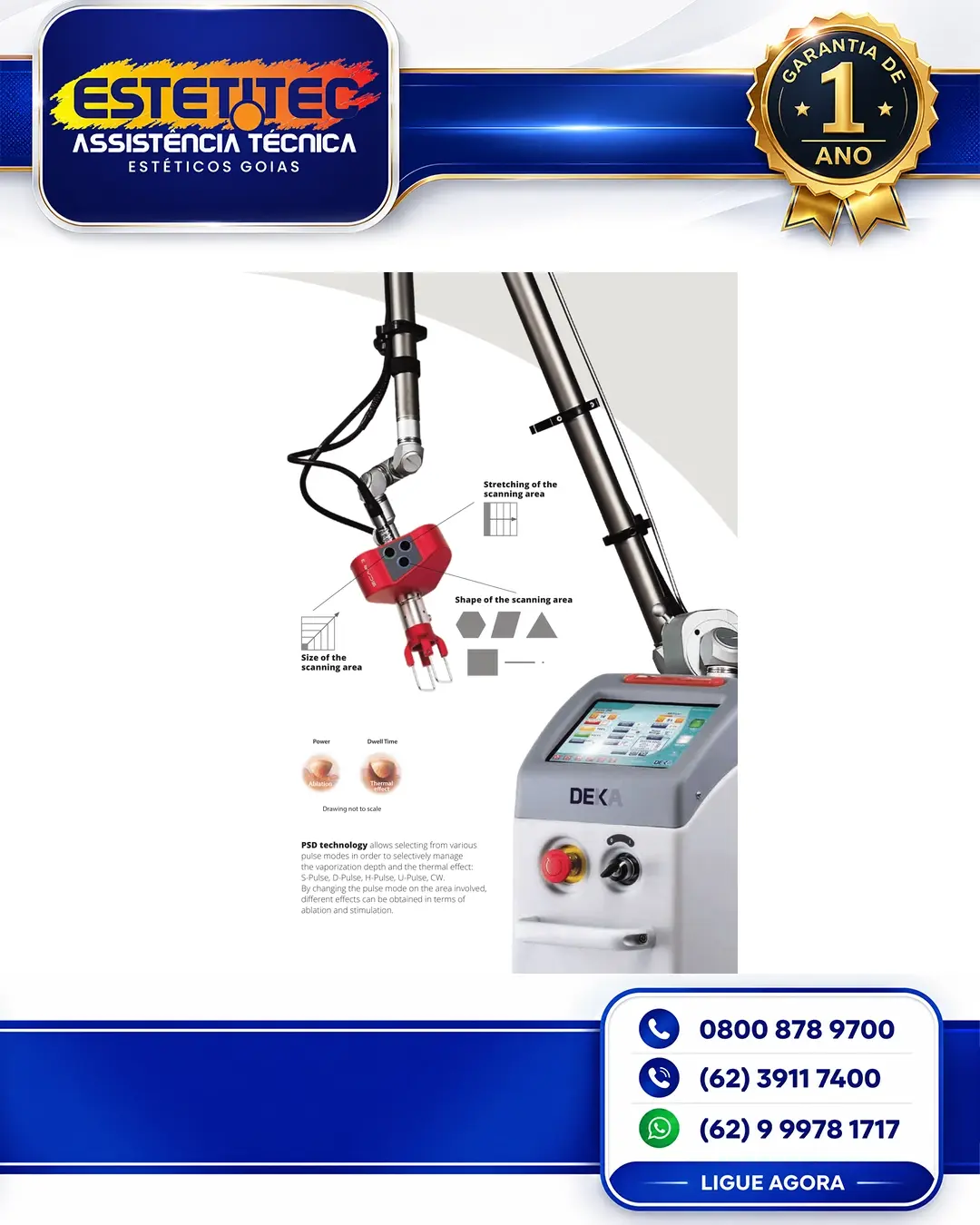 MANUTENÇÃO DEKA SMARTXIDE TOUCH GOIÂNIA