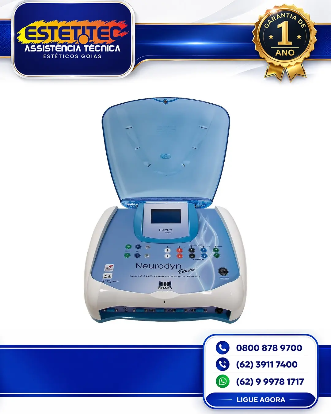 MANUTENÇÃO PREVENTIVA IBRAMED NEURODYN ESTHETIC SÃO PAULO