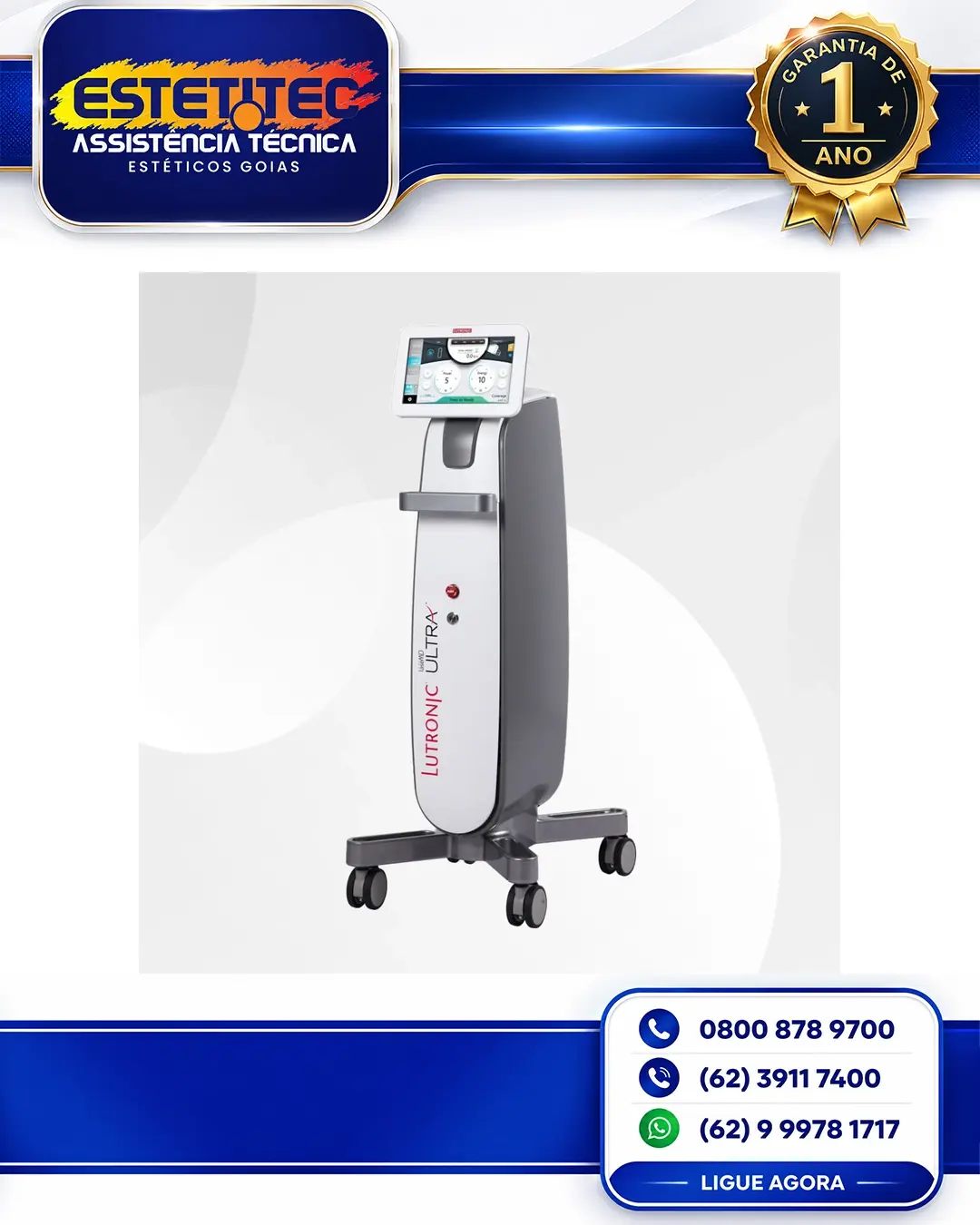 MANUTENÇÃO PREVENTIVA LUTRONIC LASEMD ULTRA PORTO ALEGRE