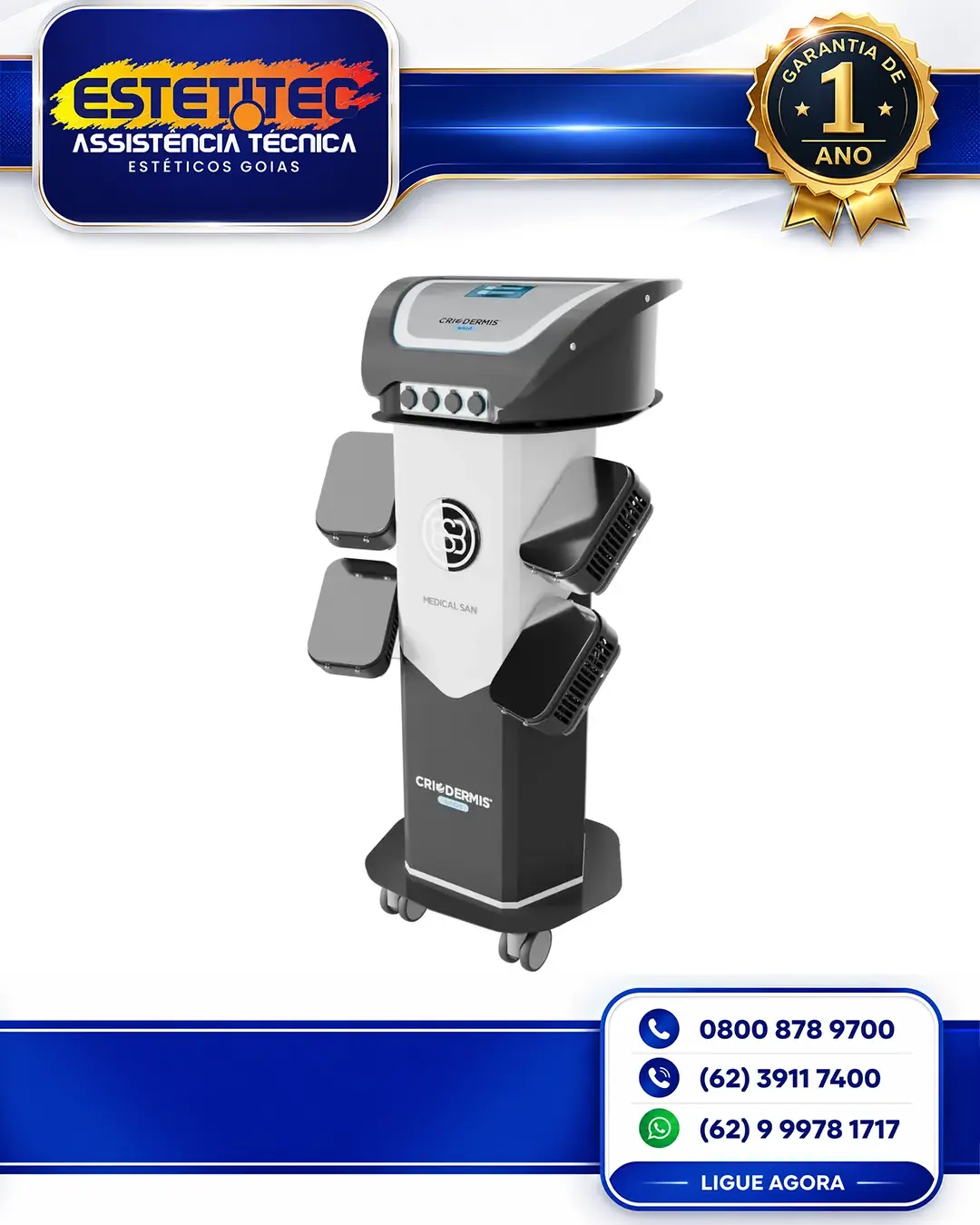 MANUTENÇÃO PREVENTIVA MEDICAL SAN CRIODERMIS SMART FORTALEZA