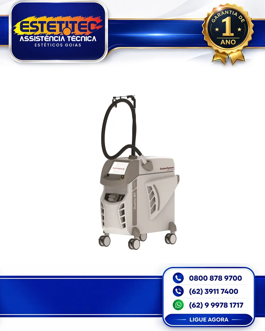 MANUTENÇÃO PREVENTIVA QUANTA SYSTEM DUETTO MT RIO DE JANEIRO