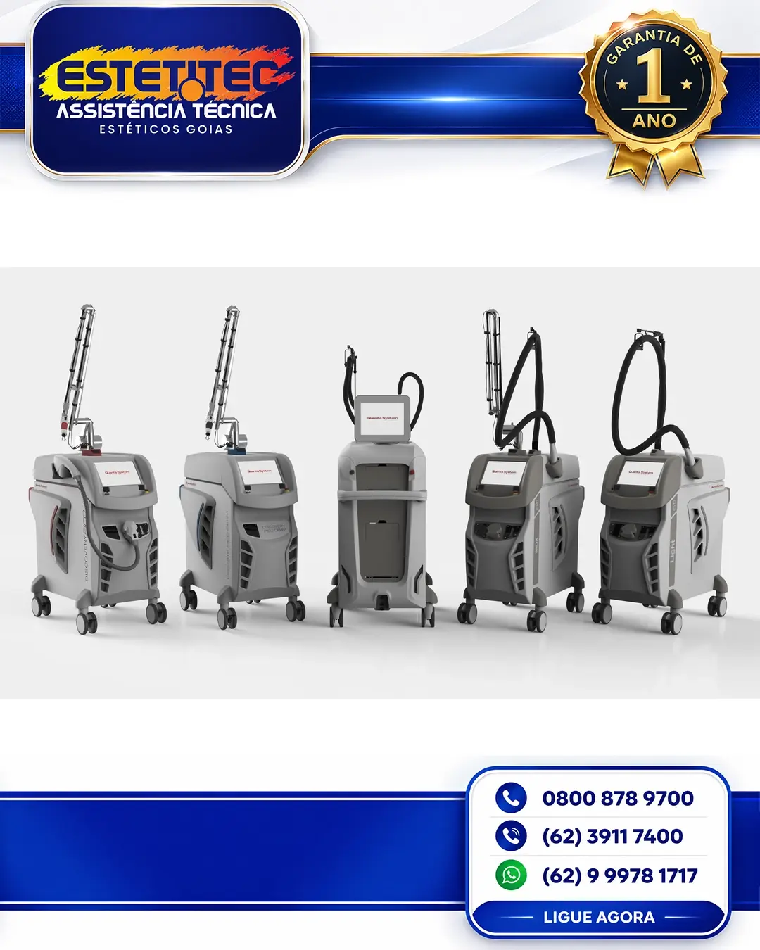 MANUTENÇÃO PREVENTIVA QUANTA SYSTEM EVO LIGHT 4V CUIABÁ