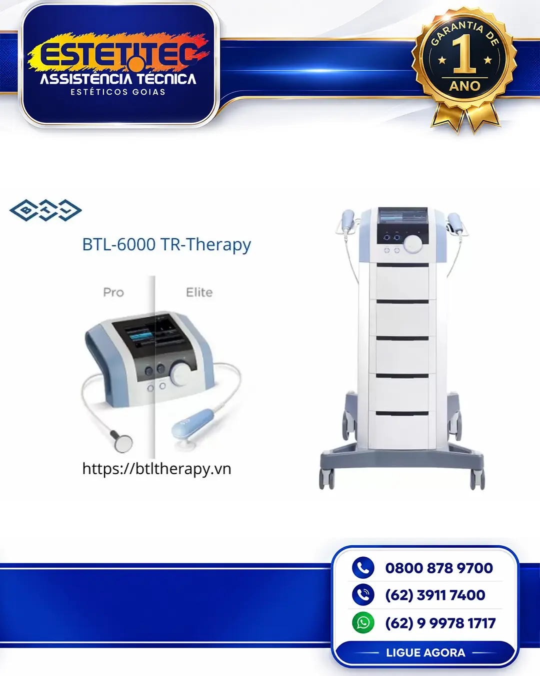 REPARO DE BTL RADIOFREQUENCY FORTALEZA