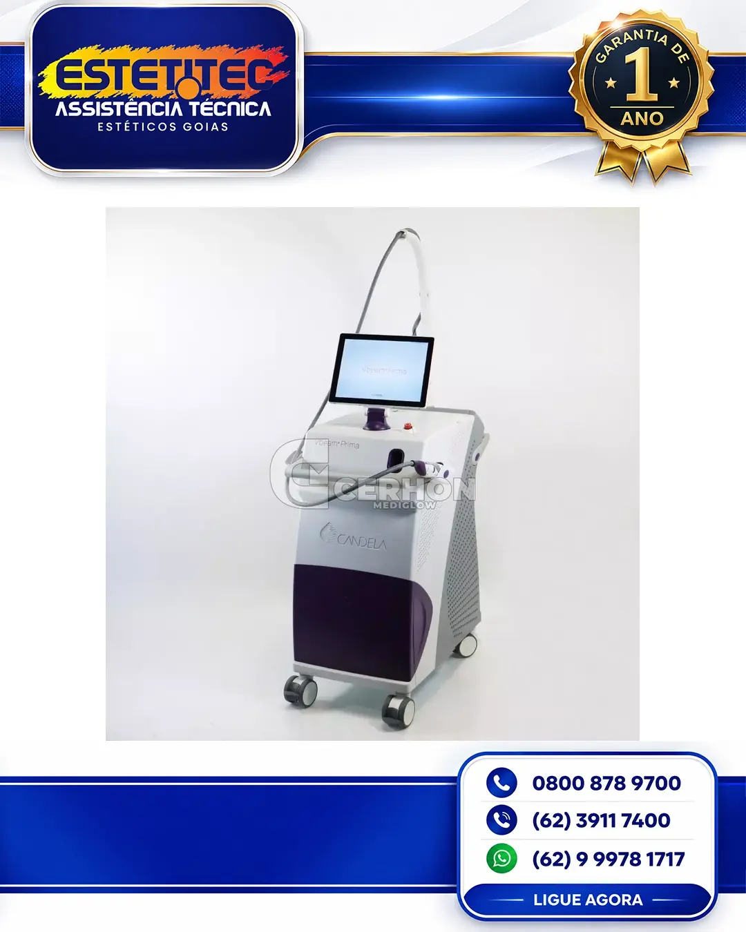 REPARO DE CANDELA VBEAM PRIMA SÃO PAULO
