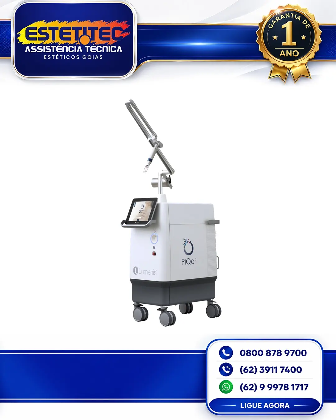 REPARO LUMENIS PIQO4 BRASIL