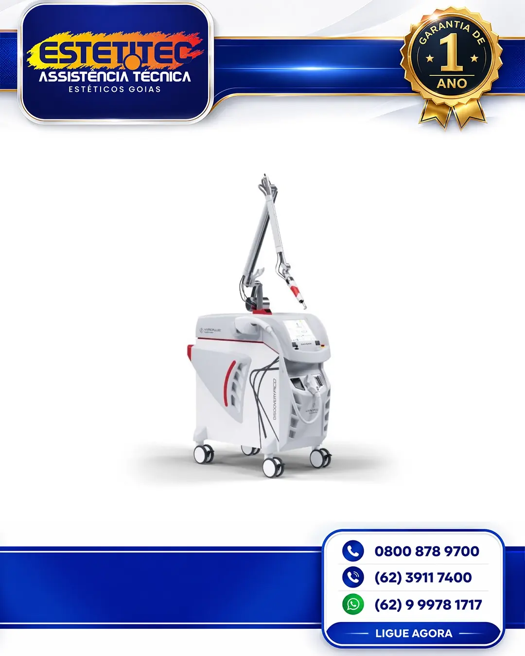 REPARO QUANTA SYSTEM DISCOVERY PICO PLUS BRASÍLIA