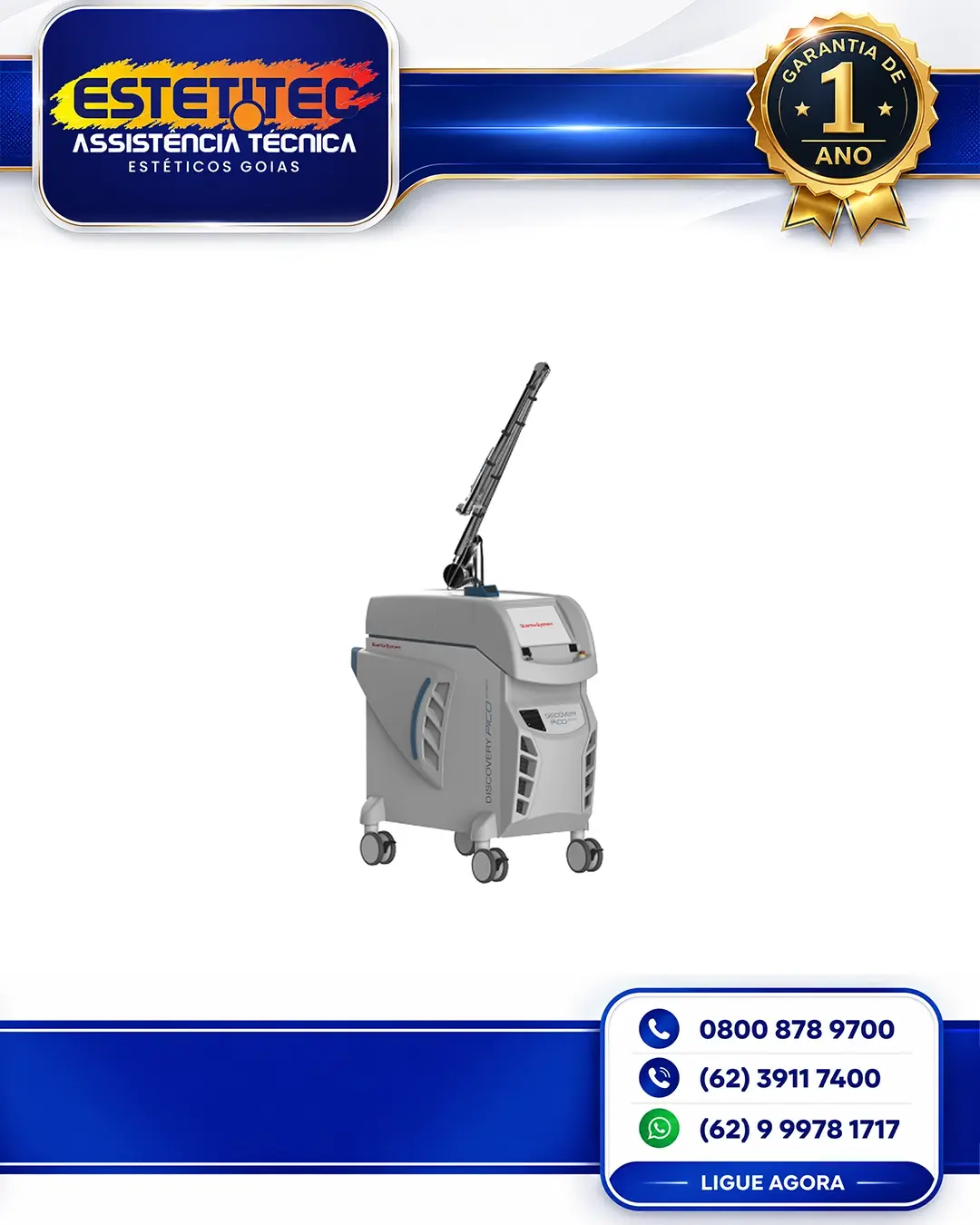 REPARO QUANTA SYSTEM DISCOVERY PICO VARIOPULSE CURITIBA