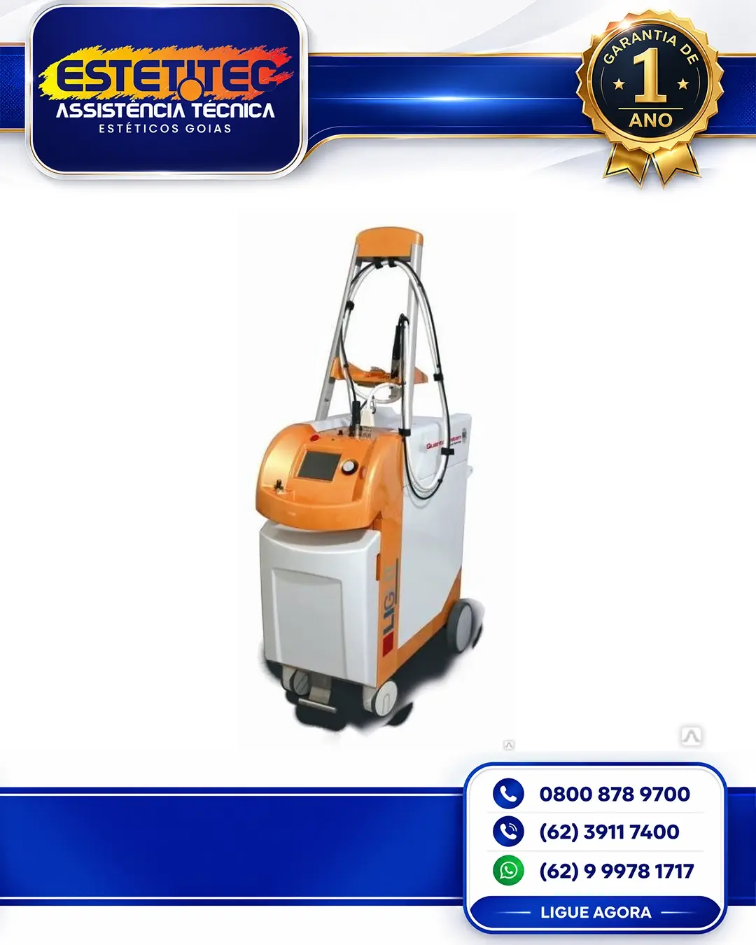 REPARO QUANTA SYSTEM LIGHT A GOIÂNIA