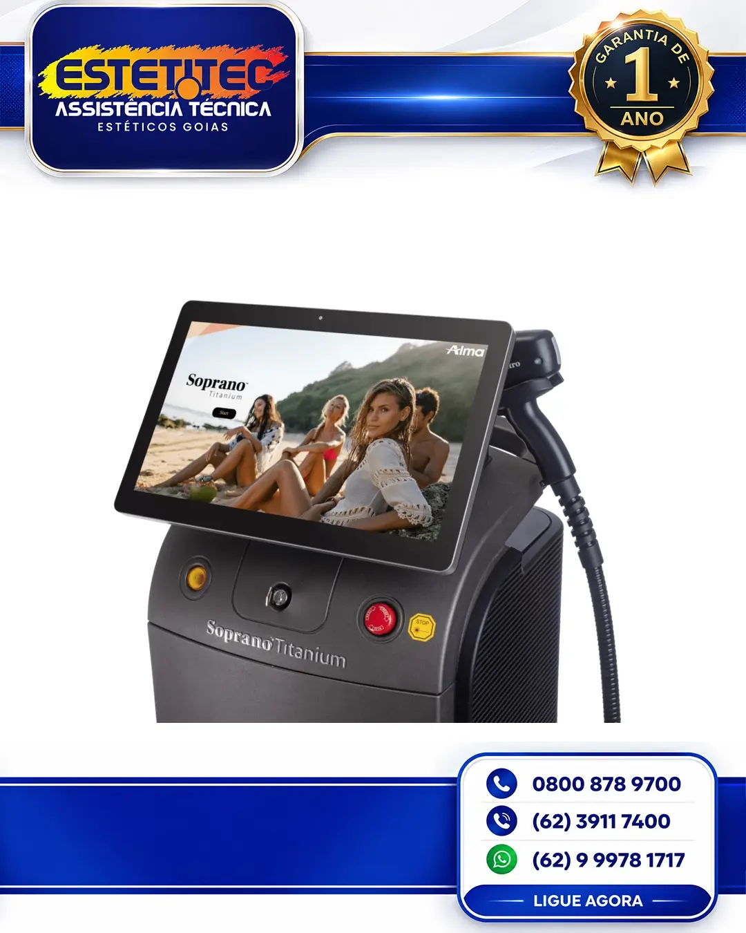 SUPORTE TÉCNICO ALMA LASER SOPRANO TITANIUM BLAZE PORTO ALEGRE