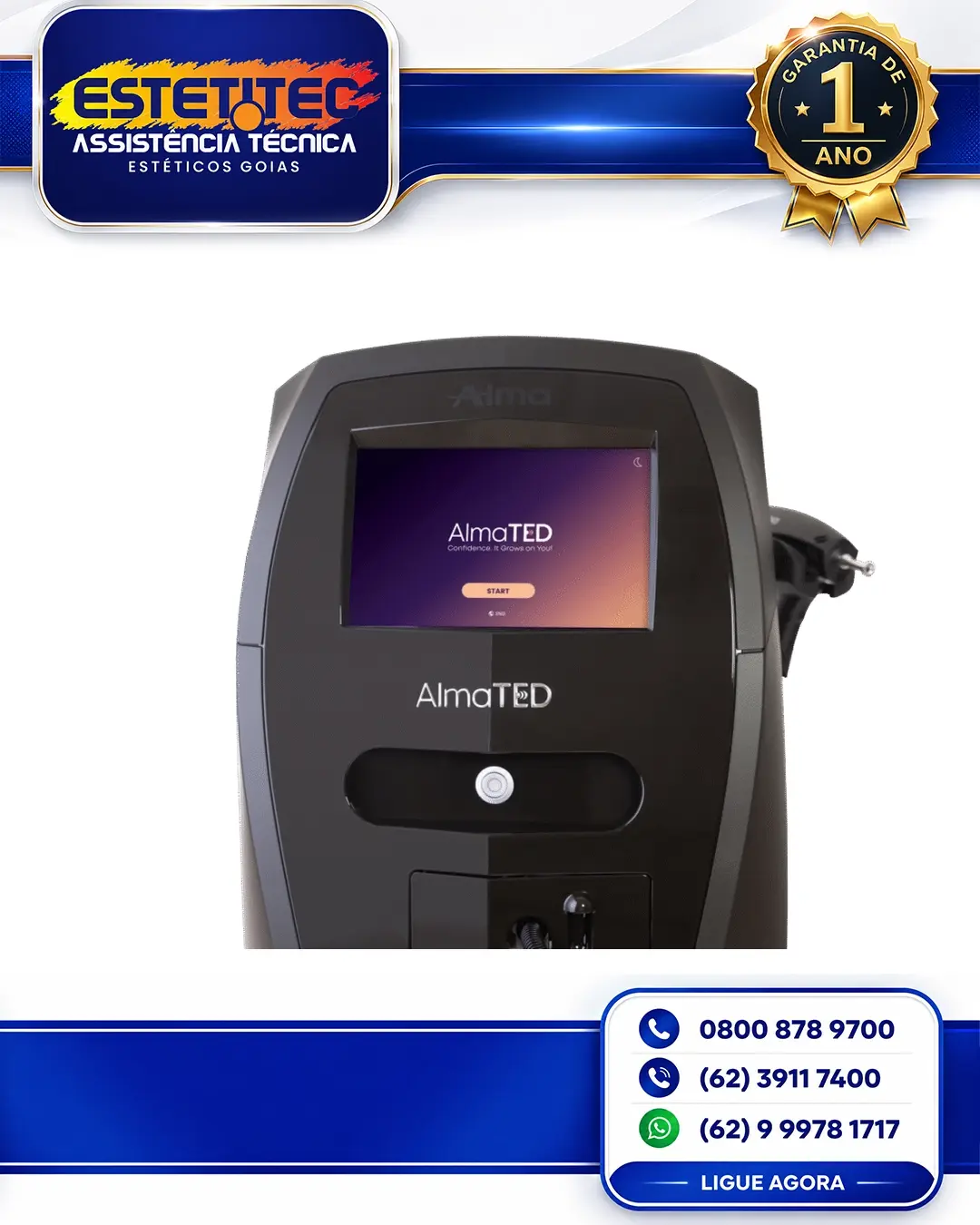 SUPORTE TÉCNICO ALMA LASER TED+ MATO GROSSO