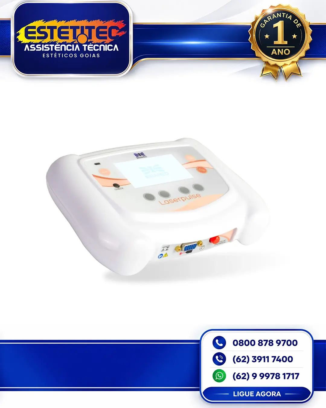 SUPORTE TÉCNICO IBRAMED LASERPULSE PORTABLE BRASÍLIA
