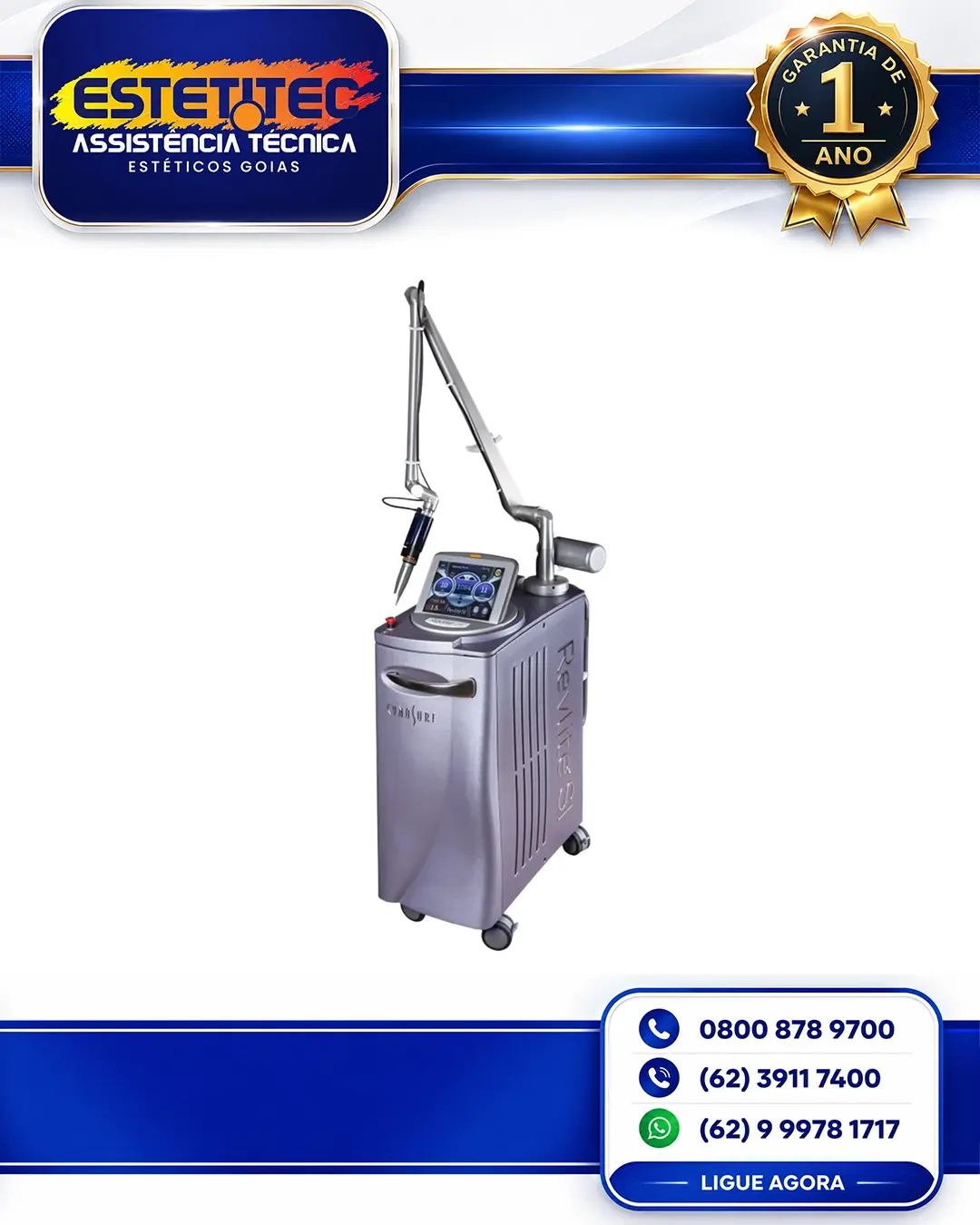 SUPORTE TÉCNICO PARA CYNOSURE REVLITE RIO GRANDE DO SUL
