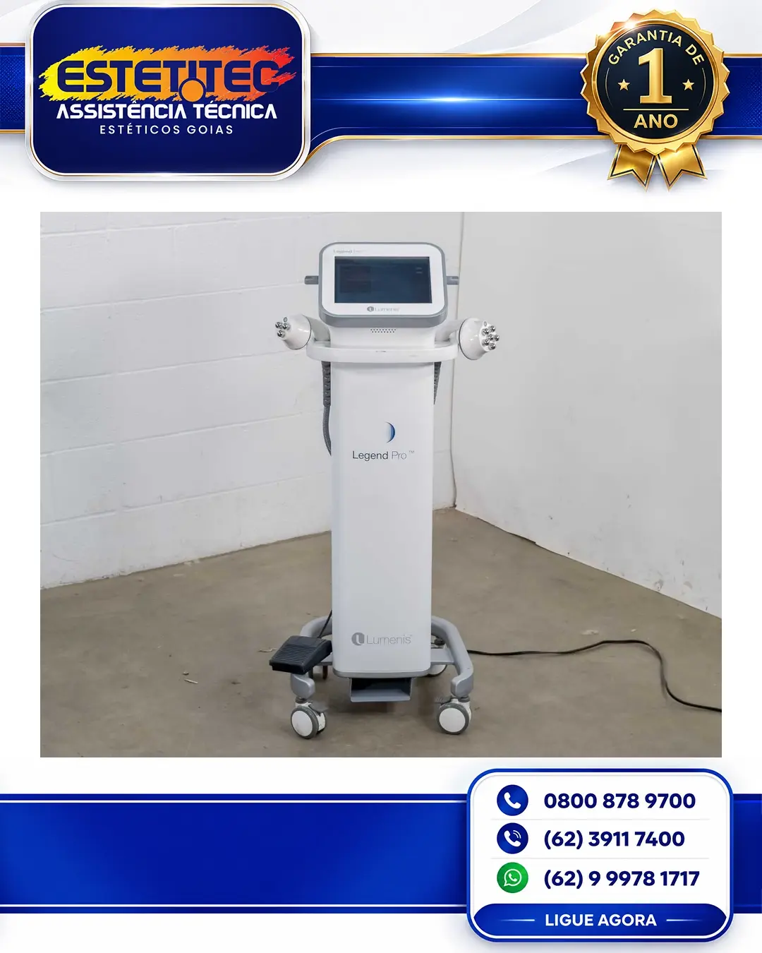 SUPORTE TÉCNICO PARA LUMENIS LEGEND PRO RIO DE JANEIRO
