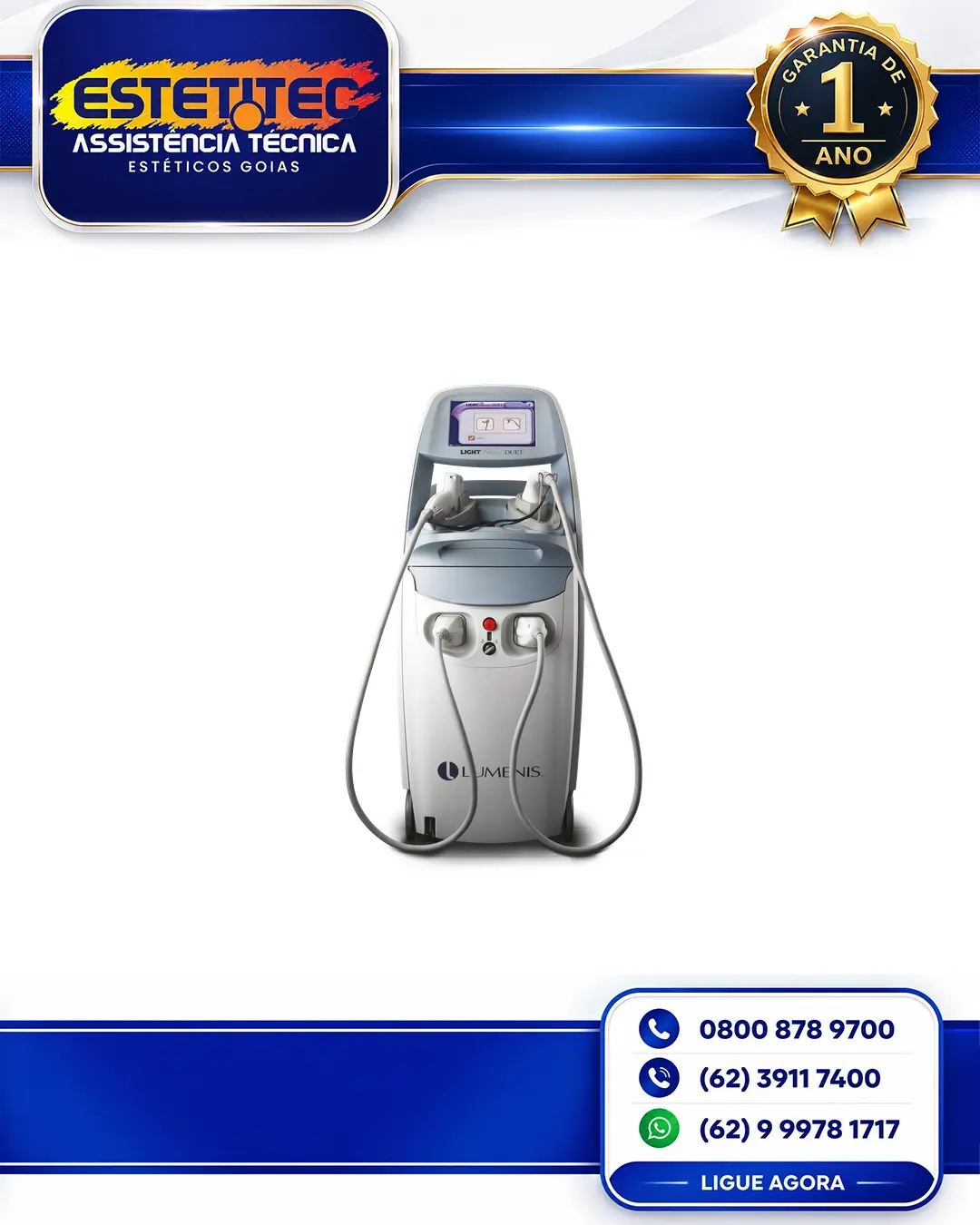 SUPORTE TÉCNICO PARA LUMENIS LIGHTSHEER DUET BRASIL