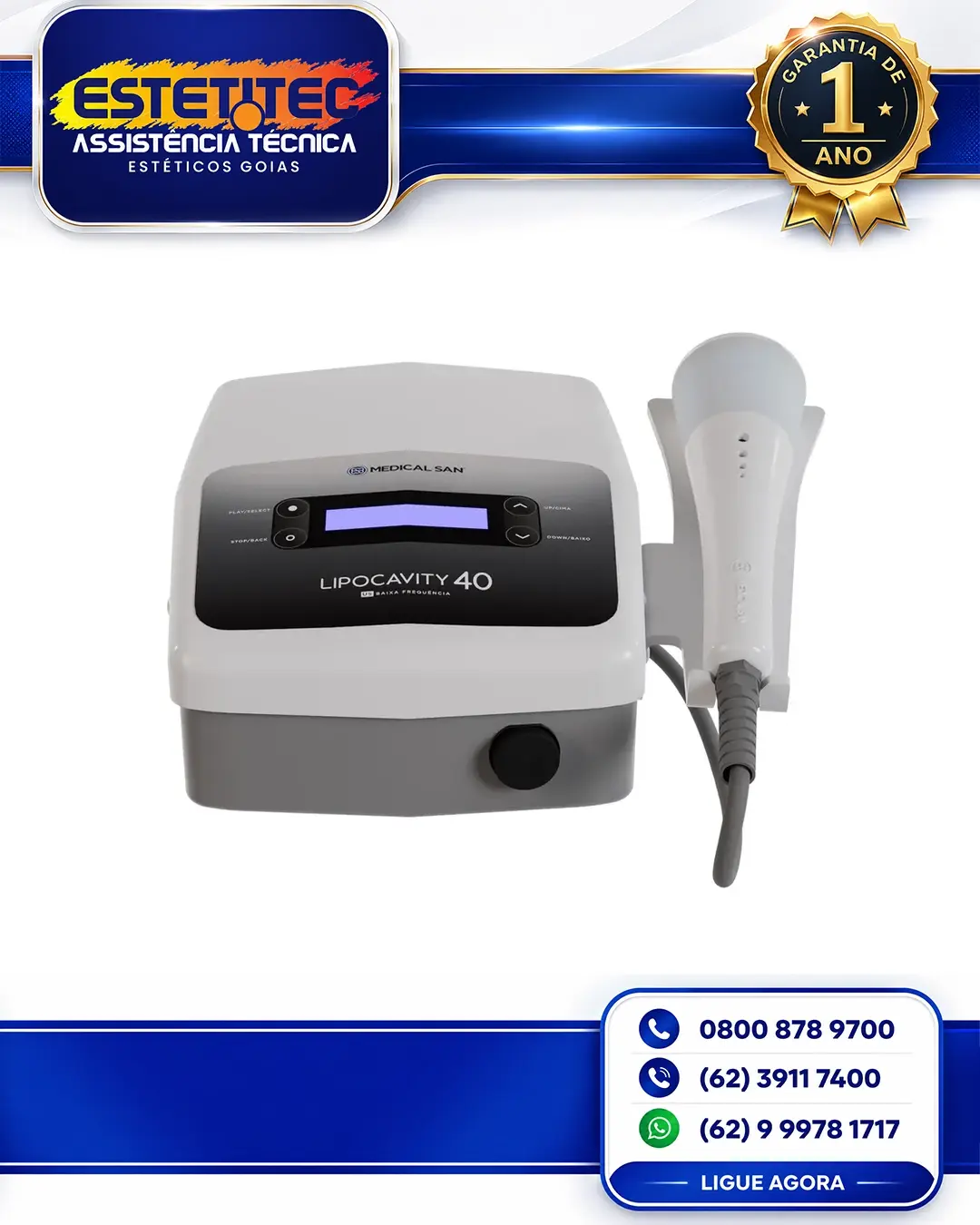 SUPORTE TÉCNICO PARA MEDICAL SAN LIPOCAVITY NEW FLORIANÓPOLIS
